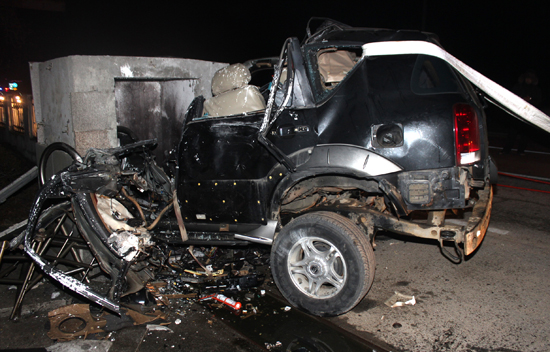 지난 2월 20일 오가사거리에서 발생한 교통사망사고. 예산경찰서 제공
