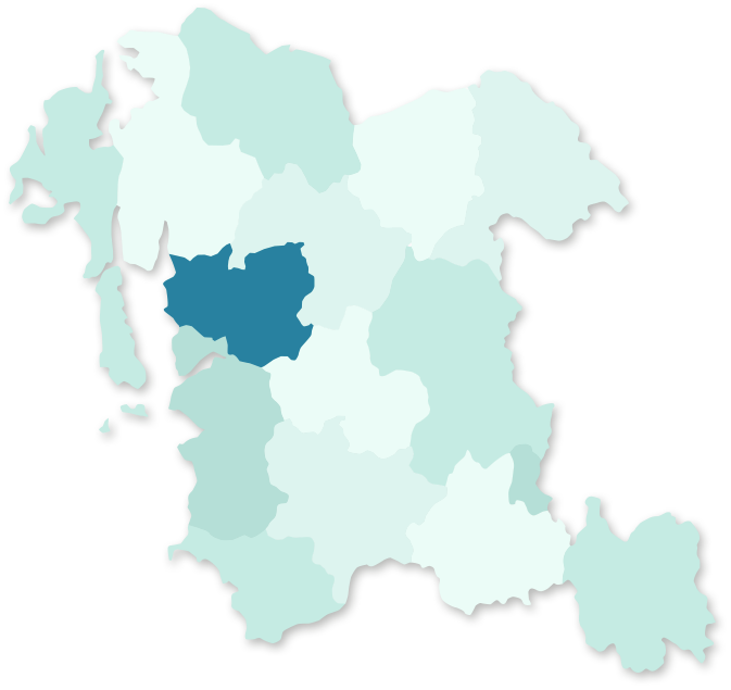홍성 지역 활성화 지도
