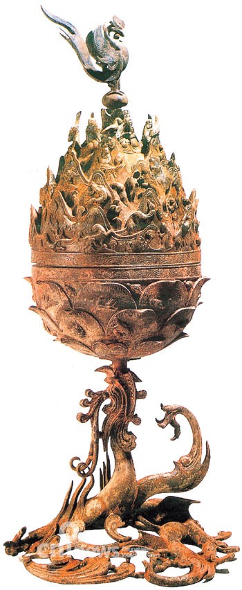 Baekje Gilt-Bronze Incense Burner